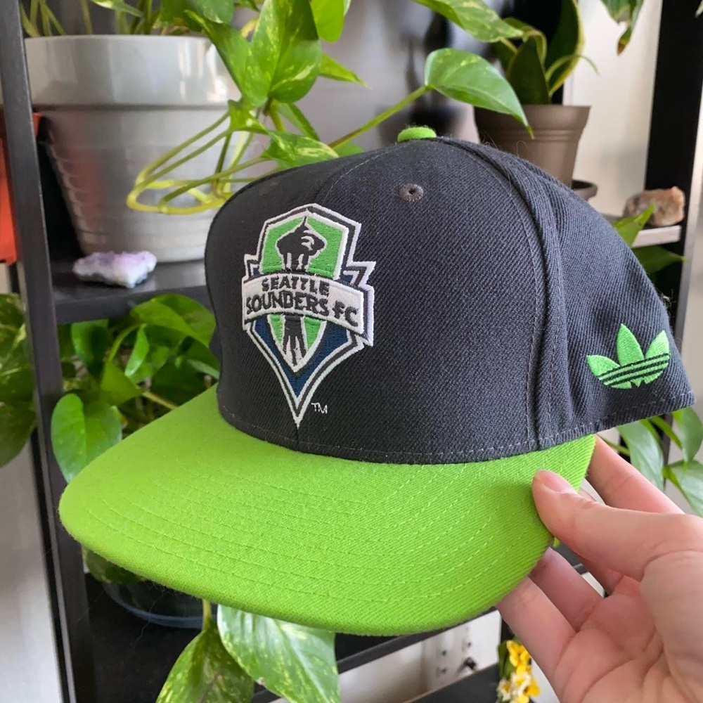 Neon Green Seattle Sounders Football Club Snapback Hat